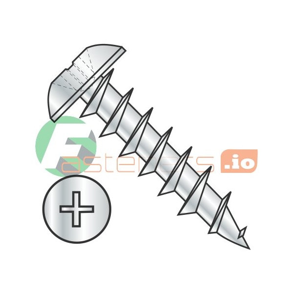 Newport Fasteners Wood Screw, #8, 1/2 in, Zinc Plated Steel Truss Head Phillips Drive, 7000 PK 440604 - main